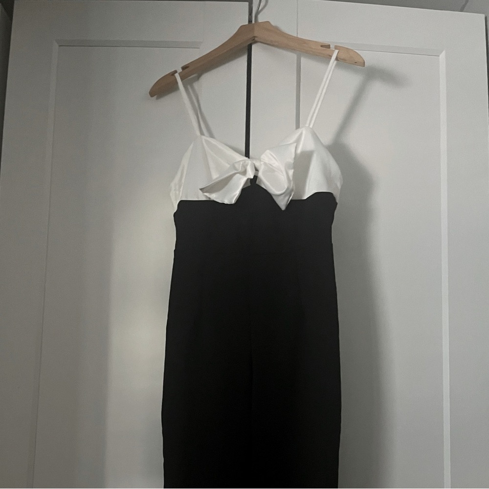 The CUTEST formal bow tie jumpsuit.